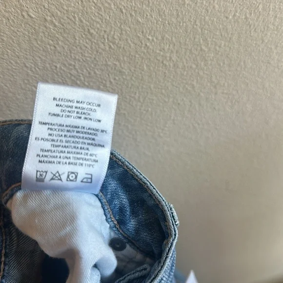 Hidden Khalia Wide Leg Jean Medium Wash Destroyed Knee Womens Size 31 - Picture 14 of 15